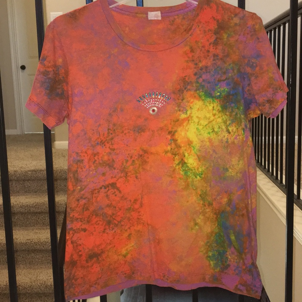 Swarovski Ice Tie Dye tee